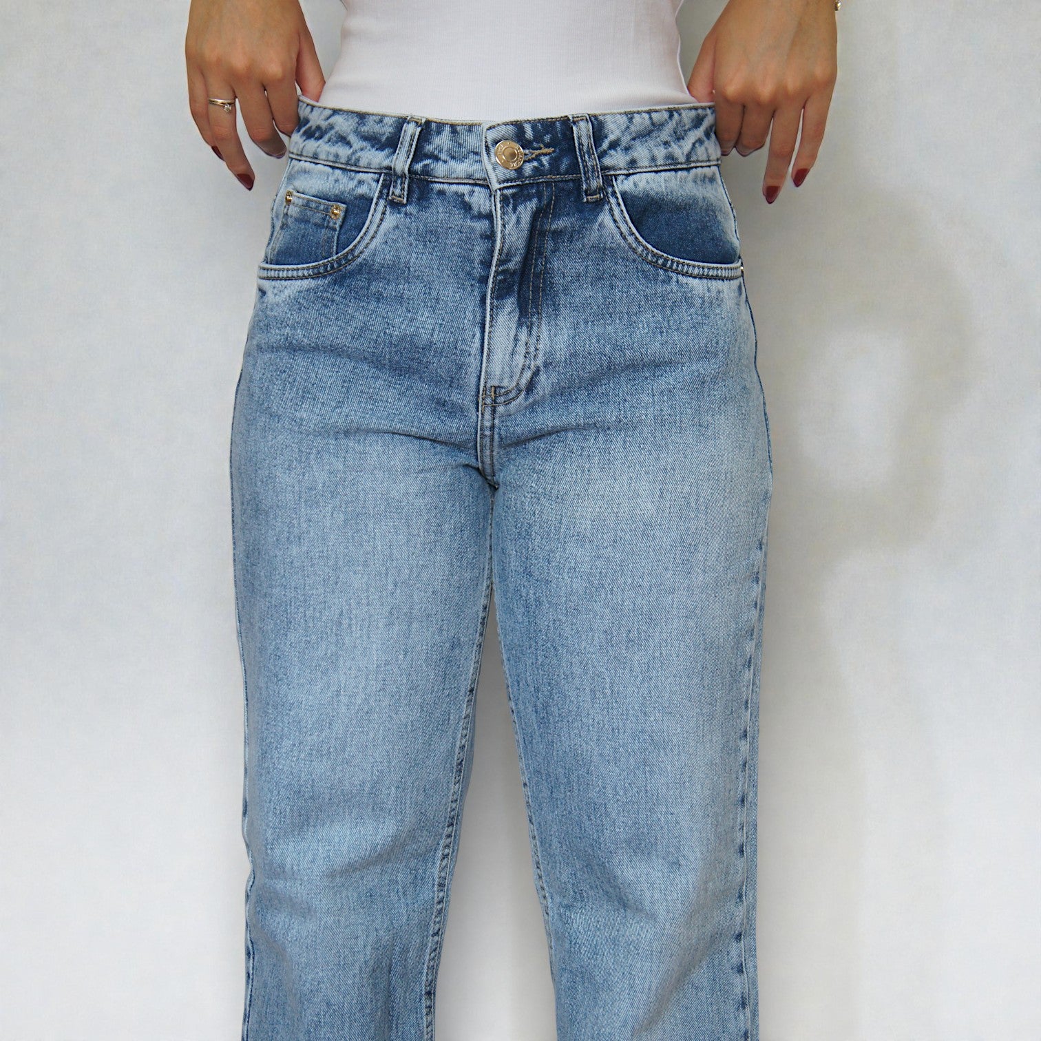 CALÇA JEANS WIDE LEG BARRA NORMAL CAFEM00404 REVANCHE Imagem secundária do produto