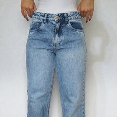 CALÇA JEANS WIDE LEG BARRA NORMAL CAFEM00404 REVANCHE