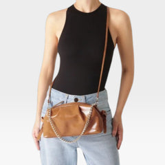 BOLSA TIRACOLO GRANDE POUCH MARROM C 50016 2028 0004 ANACAPRI