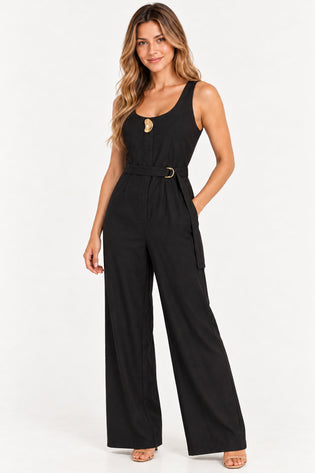 Preto | Macacão Sensorial Flame Amicia — lado