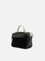 BOLSA TIRACOLO PRETA PRIONE MÉDIA BRANCA A 50011 0235 0123 AREZZO