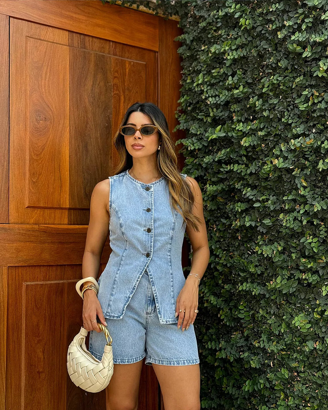 Shorts Feminino Alcance ref. SHORTS JEANS - VintedoisK