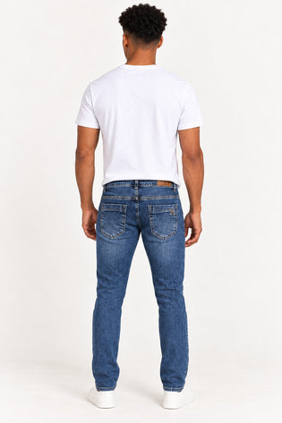 Jeans | Calça Jeans Masculina Slim Bord Revanche — costas