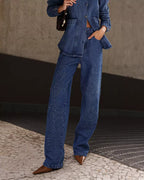 Calça Feminina Alcance ref. JEANS RETA - VintedoisK