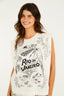 Blusa regata quadrada Rio Farm Rio em verde, vista frontal feminina