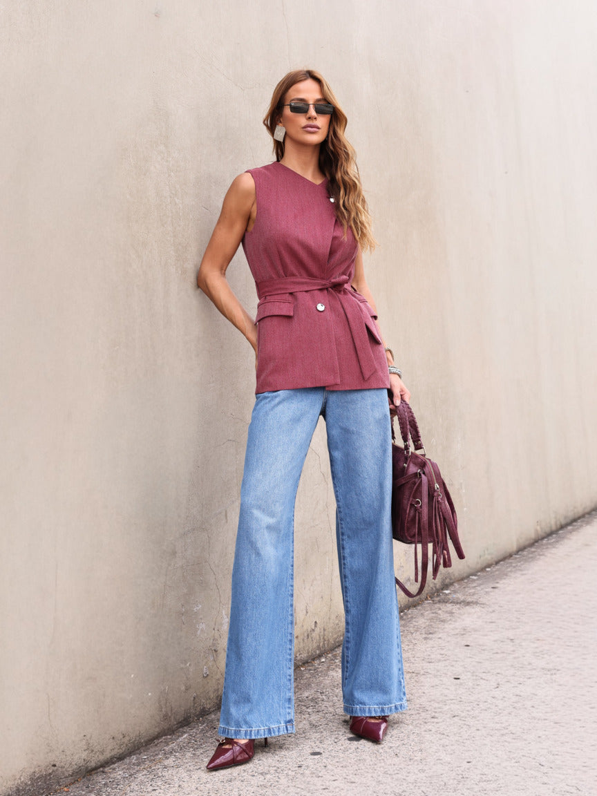 Calça Feminina Skenn ref. JEANS RETA - VintedoisK Imagem principal do produto