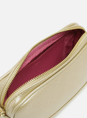 BOLSA TIRACOLO DOURADA PEQUENA CORRENTE BASIC A 50011 0670 0022 AREZZO