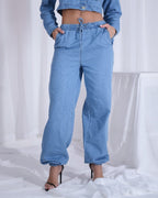 Calça Feminina Alcance ref. JEANS PARACHUTE - VintedoisK