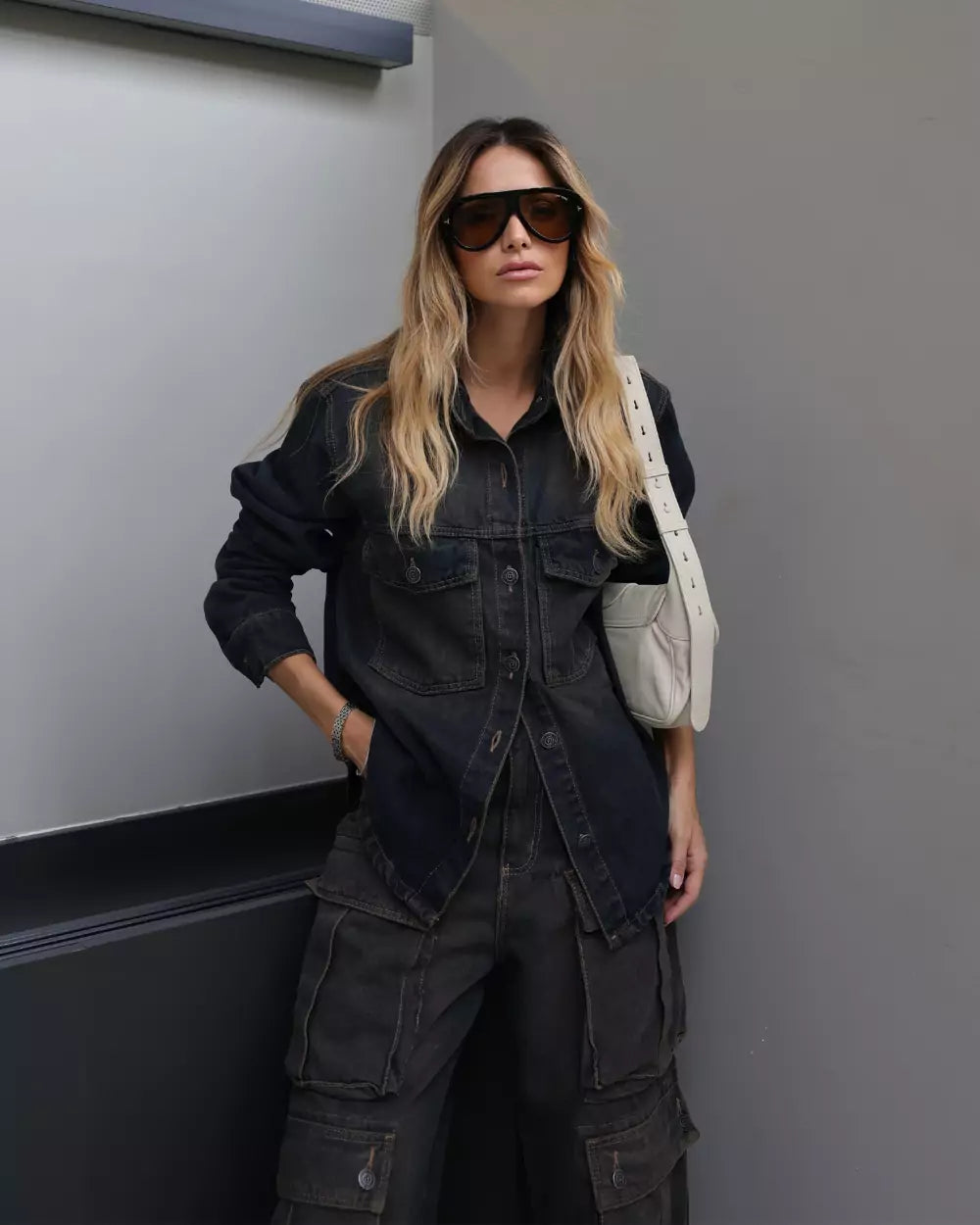 Camisa Feminino Alcance ref. CAMISA JEANS - VintedoisK