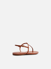 SANDÁLIA RASTEIRA LARANJA TIRAS SLIM BÁSICA A 03274 0012 0242 AREZZO