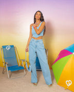Calça Feminina ALCANCE ref. JEANS CLARA - VintedoisK