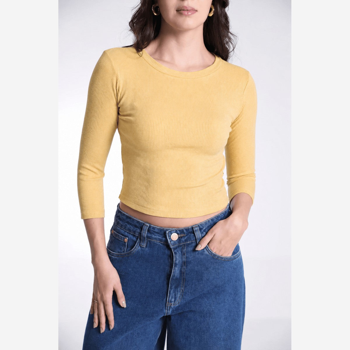 BLUSA CANELADA MANGA 3/4 BLFEM00232 REVANCHE