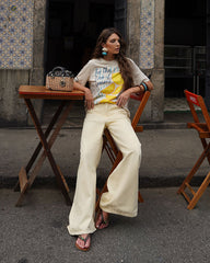 CALÇA JEANS PANTALONA PALAZZO 10081027 ALCANCE