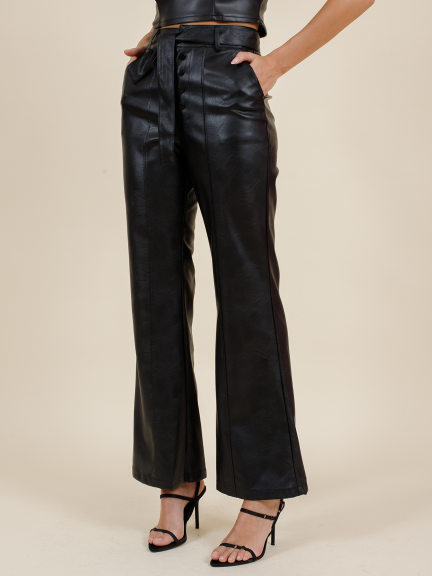CALÇA FEM PU UNI 129052 SKENN Imagem secundária do produto