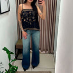 Calça Feminina Alcance ref. JEANS PANTALONA - VintedoisK