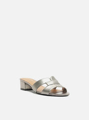 TAMANCO PRATA COURO SALTO BLOCO A 03199 0246 0028 AREZZO