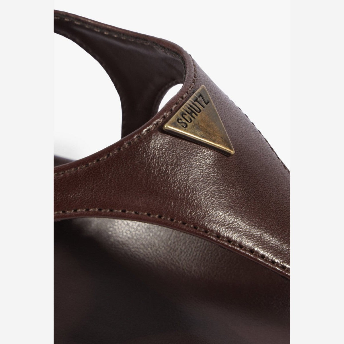 PAPETE SHOP COURO MARROM  S 22630 0043 0002 SCHUTZ