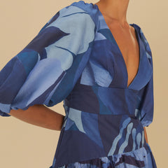 VESTIDO CURTO AQUARELA FLORAL 337612 FARM RIO
