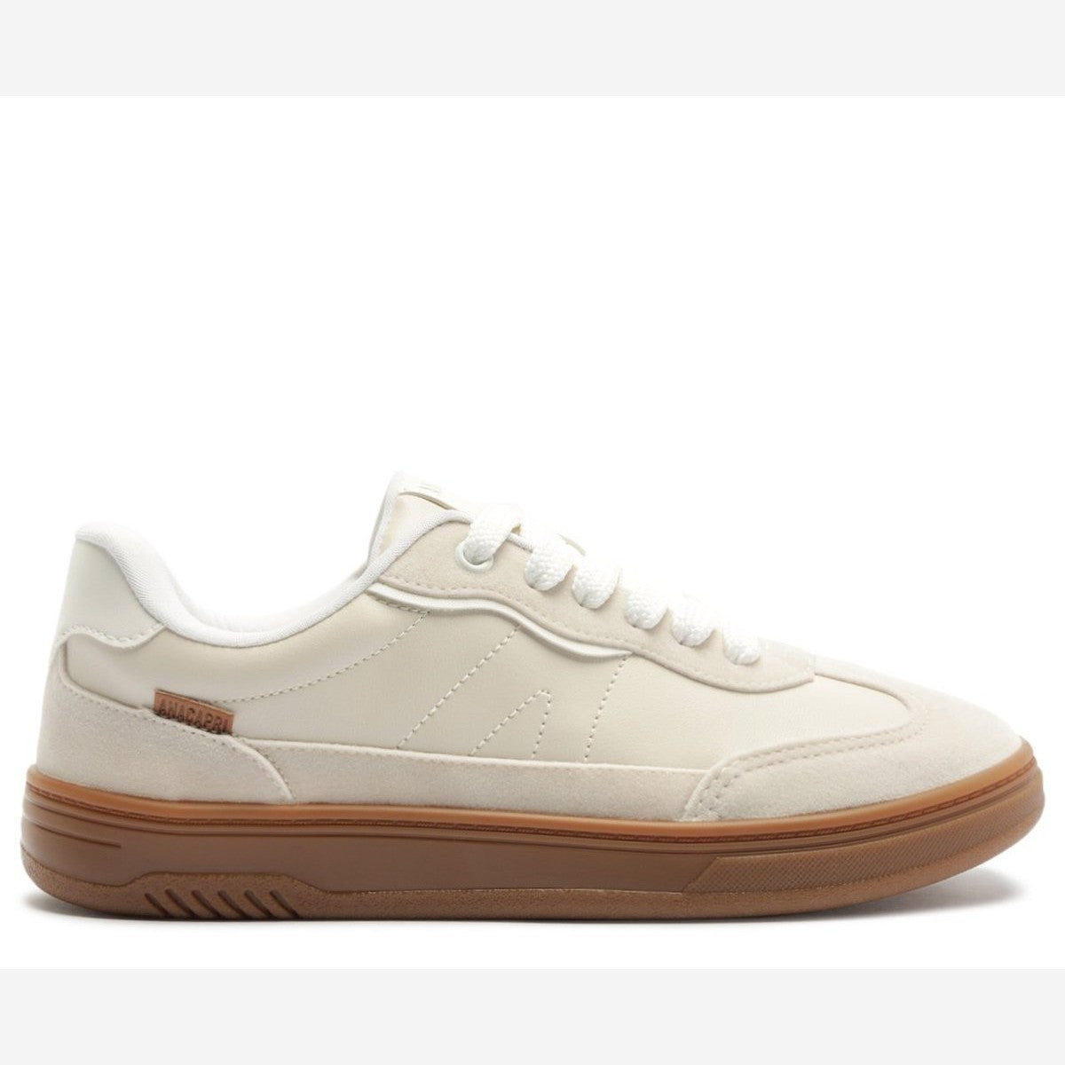 TÊNIS LUA SOLA ALTA RECORTES SUEDE BRANCO OFF C 30704 0006 0004 ANACAPRI