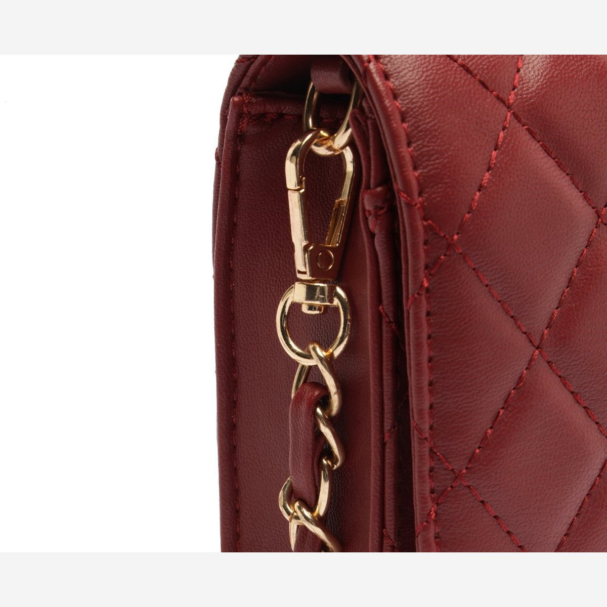 BOLSA TIRACOLO PEQUENA MATELASS CORRENTE VERMELHA C 50036 0059 0005 ANACAPRI