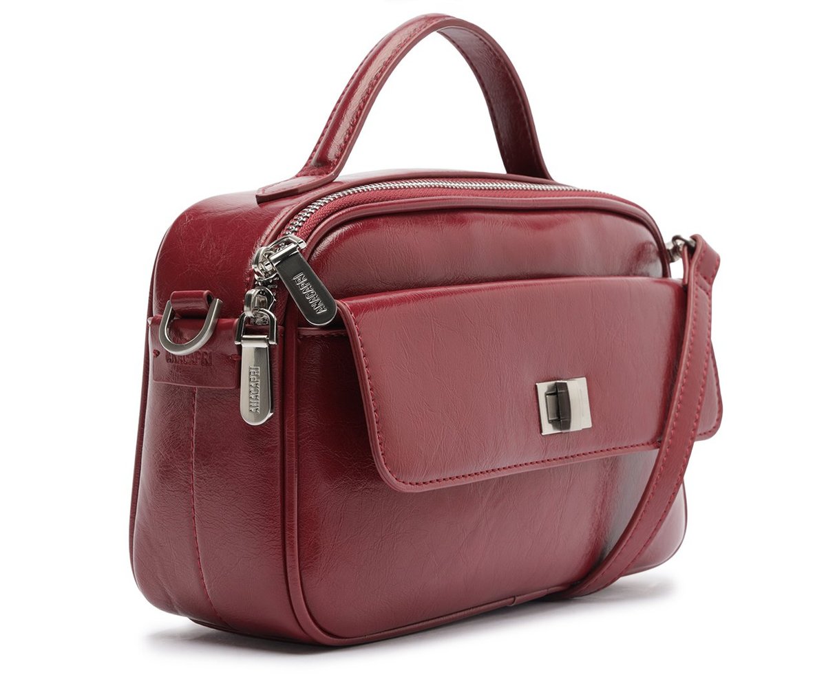 BOLSA TIRACOLO MÉDIA BAG CHARM ATACADOR VERMELHA C 50039 0028 0003 ANACAPRI Imagem secundária do produto