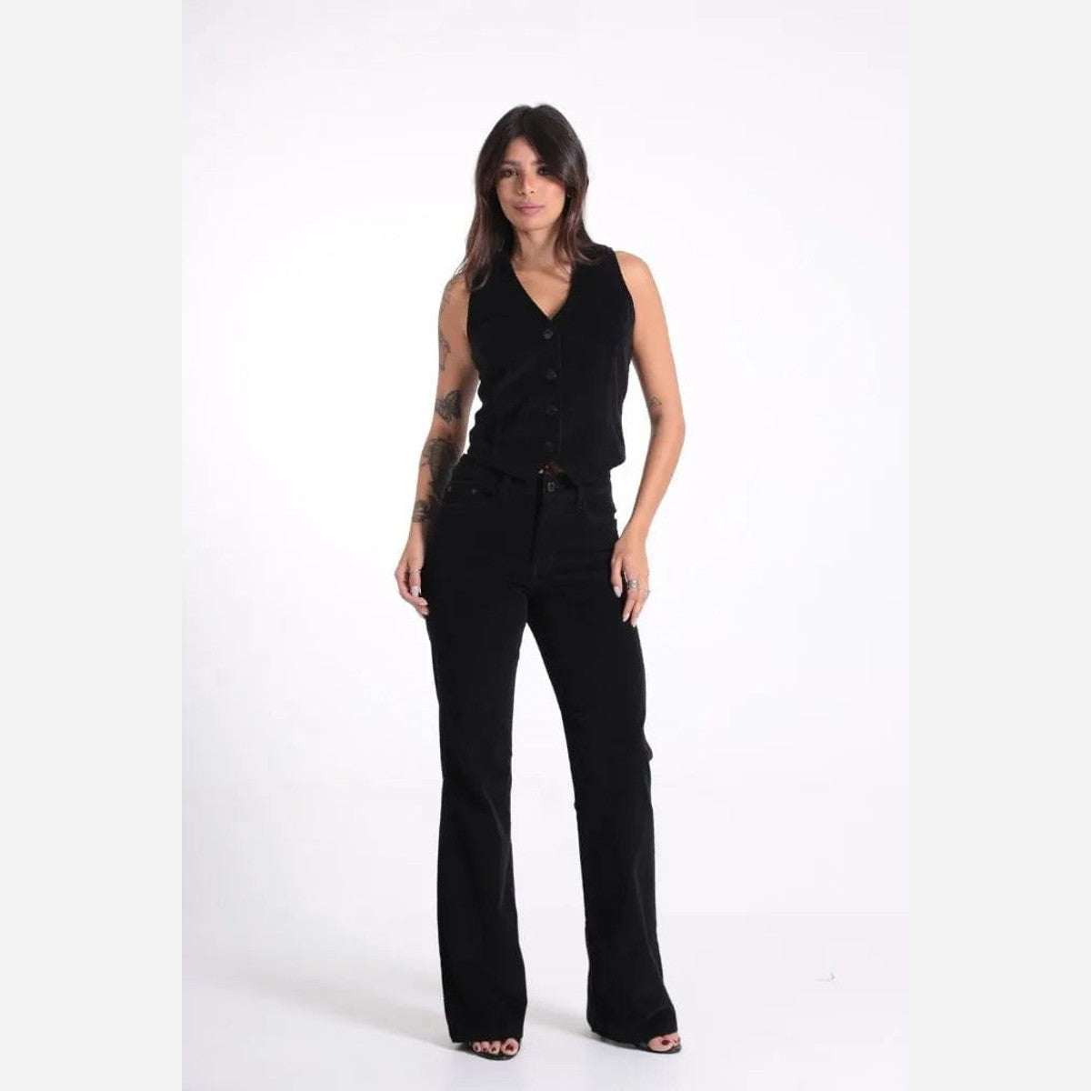 BLUSA COLETE RECORTES VELUDO COFEM00027 REVANCHE