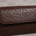 BOLSA PEQUENA TIRACOLO MARROM ESCURO LOGOS S 50015 1644 0002 SCHUTZ