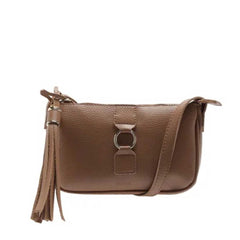 BOLSA TIRACOLO PEQUENA METAL DOTS MARROM C 50030 0162 0002 ANACAPRI