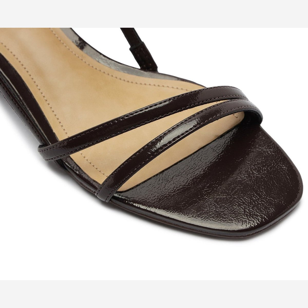 SANDÁLIA SLINGBACK SALTO BLOCO MARROM COFFEE 33 C 30489 0100 0006 ANACAPRI