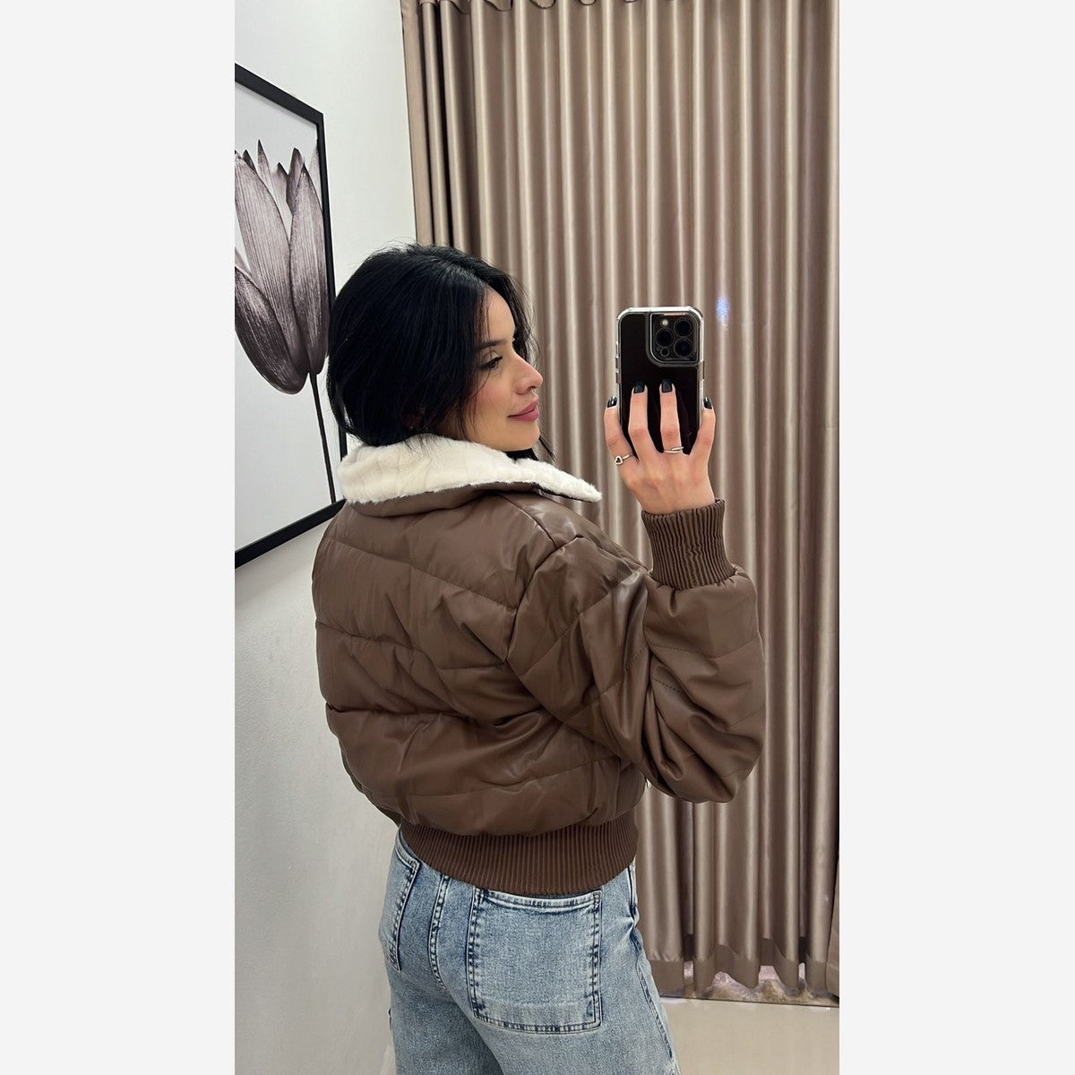 JAQUETA PUFFER COURINO PELO 5608 LB Imagem secundária do produto