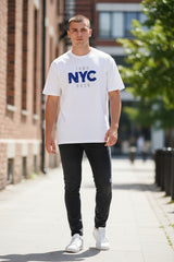 CAMISETA BASICA MASC BORDADA NYC 113904 REVANCHE