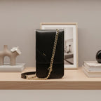 BOLSA PEQUENA PRETA COURO CORRENTE A 50044 0011 0001 AREZZO