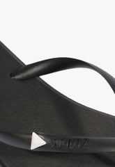 CHINELO PRETO LOGO LATERAL S 20632 0031 0016 SCHUTZ