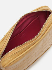 BOLSA TIRACOLO PEQUENA BEGE CROCO A 50011 0670 0031 AREZZO