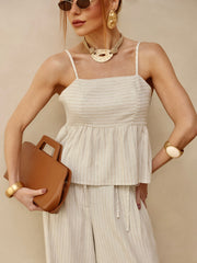 BLUSA RESORT LISTRADA LINHO 403164 SKENN