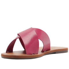 RASTEIRA TIRAS CRUZADAS COURO ROSA C 30014 0004 0099 ANACAPRI