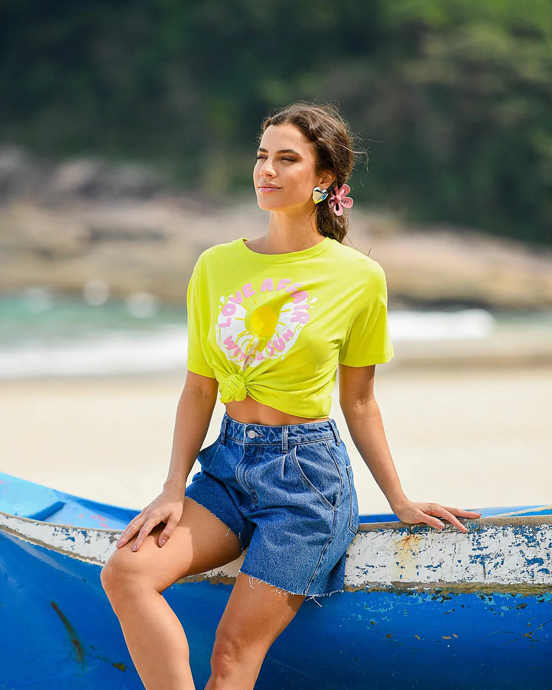 Shorts Feminino Alcance ref. SHORTS JEANS - VintedoisK