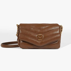 BOLSA PEQUENA TIRACOLO MATELASSÊ MARROM S 50010 0886 0002 SCHUTZ