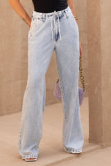 CALÇA JEANS WIDE LEG CAF00355 REVANCHE