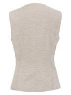 Blusa colete alfaiataria maquinetada 413125 Skenn feminina vista traseira