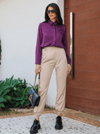 Calça Feminina Skenn ref. ACETINADA 353352 - VintedoisK
