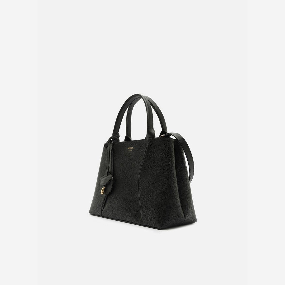 BOLSA TOTE PRETA MÉDIA METAIS A 50023 6932 0001 AREZZO