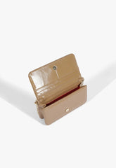 BOLSA BEGE COURO COSTURA EM X S 50018 3035 0003 SCHUTZ