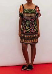 VESTIDO CURTO DECOTE QUADRADO 102411 CACAY