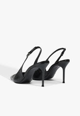 SCARPIN SLINGBACK PAOLA COURO CROCO PRETO S 22095 0012 0028 SCHUTZ