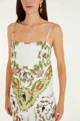 BLUSA REGATA LENÇO FLORESTA DOCE 345372 FARM RIO