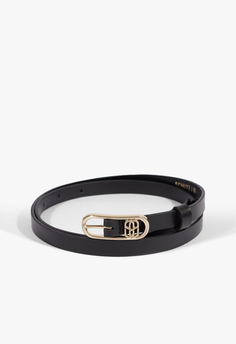 CINTO FINO COURO PRETO BULL S 43002 0001 0032 SCHUTZ