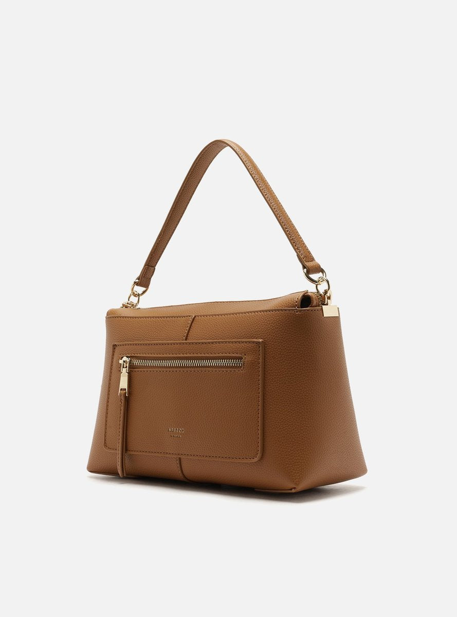 BOLSA TOTE MARROM MEDIA BOLSO FRONTAL A 50029 0183 0002 AREZZO Imagem secundária do produto