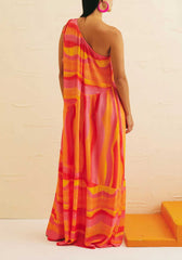 VESTIDO LONGO BABADO OMBRO 102758 CACAY