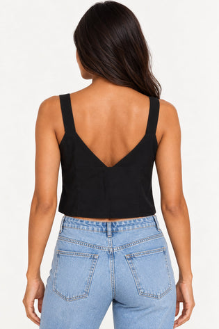 Preto | Blusa Colete Alfaiataria Supreme Cut Revanche — costas